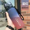 Taza de Agua Verano Mate Color Degradado Taza Práctica Botella de Agua Deportiva Portátil Gran Capacidad Taza Espacial Taza de Agua Transfronteriza Venta al por Mayor