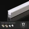 Luz Linear LED Embutida Design de Corpo Estreito de Alumínio Ranhura de Alumínio Montada em Superfície Oculta Armário Guarda-Roupa Perfil de Ranhura de Luz em U