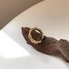 Anillo abierto de bambú con diseño pesado personalizado de moda de Plata S925 versión coreana para niños