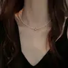 2025 Nuevo Collar de Perlas de Agua Dulce Natural Aurora Xiao Mi Cadena para Clavícula de Perlas Pequeñas de Alto Grado, Más Fácil de Combinar