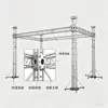 Estructura de aleación de aluminio personalizada para eventos de bodas, soportes para equipos de iluminación y sonido, y un juego completo de estructuras de escenario para stands de exposiciones.
