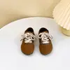Tênis de Treino Retro Alemão Infantil Novidades de Outono Unissex para Bebê Casual Board Shoes Solado Macio Antiderrapante Sapatos para Jardim de Infância e Crianças Pequenas