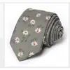 Gravata Estreita Masculina Estilo Coreano Feminino 6cm Moda Casual Floral Algodão Fina Gravata Tendência Estilo Universitário