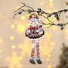 Nuevo Colgante de Piernas Colgantes Marca KT Letra Navidad Adornos Colgantes para Árbol de Navidad Adornos Colgantes de Tela Regalos de Navidad