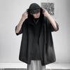 Abrigo Xia te talla grande Estilo Lazy Japonés Retro Camisa de Manga Corta Verano Delgada 300 Jin Destripador Camisa Guapa para Hombre y Mujer