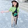 Bolso infantil de dinosaurio, bolso de pecho para niños y niñas, bolso bandolera de moda con dibujos animados, bonito monedero para teléfono móvil.