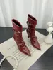 Botas holgadas de tacón alto y punta fina 2026 Otoño/Invierno estilo coreano moda botas de media pantorrilla plisadas sin cordones tacón fino moda botas ajustadas