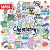 Compra Directa Transfronteriza de 50 Piezas de Divertidas Pegatinas Decorativas con Temas de Experimentos Químicos para Cuadernos, Diarios y Botellas de Agua