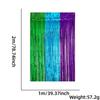 Verde, Azul y Morado Empalme Tricolor Cortina de Lluvia de Seda Decoraciones para Fiestas Suministros Carnaval Rojo Naranja Oro Cortina de Puerta de Seda de Lluvia Decoración Colgante
