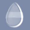 Esponja de Polvo Transparente Forma de Gota Redonda Forma de Q Suave y Tierna Sin Polvo Herramienta de Maquillaje de Belleza Doble Uso Seco y Húmedo Maquillaje de Belleza Maquillaje de Aislamiento