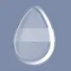 Puff Redondo Transparente Suave con Forma de Gota de Agua, Herramienta de Belleza Fijadora de Maquillaje, Polvo Aislante de Doble Uso No Absorbente