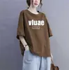 Comercio Exterior Transfronterizo Excedente de Stock Gran Marca Etiqueta Cortada Ropa para Mamá Camiseta de Manga Corta para Persona de Mediana Edad Camisa Moderna Elegante