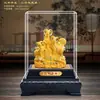 Ornamento de Veludo Flocado Ano do Carneiro Dourado Auspicioso e Desejoso Próspero Riqueza Presente de Reunião Anual Atraindo Riqueza e Tesouro Ornamento