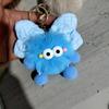 Nuevo y lindo conejo Rex de peluche con forma de lazo, bola de carbón, colgante para bolso escolar, llavero colgante para coche o muñeca.