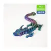 Venda Quente Transfronteiriça Chifre de Vaca Impresso em 3D Dragão Grande Linlong Grande Dragão Articulado Conjunto de Ovo de Dragão Brinquedo da Moda Ornamento Presente Figura