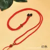Cordão Pingente Ruyi para Homens e Mulheres, Cordão de Colar com Nó Dourado e Pingente de Jade Tecido à Mão, Corda com Pingente de Jade e Fivela de Segurança