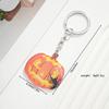 Nuevo Llavero Creativo de Calabaza Fantasma Casa de Halloween Regalo de Halloween Anillo de Llave