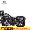 Muscle car Wolf para Harley night Walker 975 alforja alforja retro caja lateral modificación bolsa para casco con portaequipajes de liberación rápida
