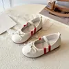 Zapatos de Moda para Niñas con Suela Suave 2026 Primavera Nuevos Estilo Coreano Moño Zapatos de Princesa para Niñas Zapatos de Cuero para Niños con Suela Suave