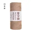 Hilo de Algodón Hueco de 2 mm para Bolsas de Ganchillo DIY Bolsa Tejida a Mano Sombrero Hilo Redondo Tipo Perla Lana