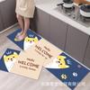 Alfombra de cocina, baño, puerta de entrada, resistente al polvo y duradera, transfronteriza