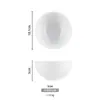 Tazón Pequeño de Melamina, Tazón de Plástico Blanco Imitación Porcelana, Vajilla Comercial para Restaurante de Comida Rápida Auto-Servicio, Hot Pot, Tazón para Condimentos, Tazón para Gachas, Tazón para Arroz, Tazón para Sopa