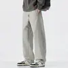 Otoño 2025 Nuevo Pantalón de Chándal de Punto Retro Japonés Holgado Talla Grande Scimitar para Hombre de Pierna Ancha Casual Moderno