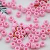 Contas de furo grande 6*9mm contas de barril contas de plástico coloridas material para miçangas DIY feito à mão cordão acessórios para cadarço acessórios de vestuário
