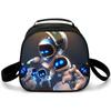 3D Nuevo Juego Universo Robot Astro Bot Impreso Estudiante Bolsa Redonda para Comida Bolsa de Almuerzo