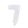 Globos de Letras Blancas de 16 pulgadas A-Z Inglés 26 Letras 0-9 Números Decoración para Fiesta de Cumpleaños Globos de Papel de Aluminio Venta al por Mayor