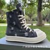 Zapatos Rasgados de Mezclilla Ro Estilo Europeo y Americano Elegantes Versátiles Aroma a Leche Resistentes al Desgaste Suela Gruesa Procesamiento Personalizado