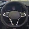 Adecuado para Volkswagen Magotan Golf Passat Range Touring Cubierta de Volante de Cuero Cosida a Mano Especial para Vehículos Especiales