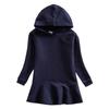2026 Primavera e Outono Novo Vestido Moletom com Capuz Infantil Desenho Animado Menina Bebê Transfronteiriço Casual Vestido Elegante