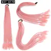 Coleta Gradiente de Siete Colores Coleta Trenza Pequeña Trenza de Color Sucio Coleta Tocado Personalizado Hip Hop Trenza de Tres Hilos