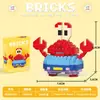 Nuevos Bloques de Construcción de Dibujos Animados Transfronterizos, Bloques de Ensamblaje de Micropartículas, Juguetes para Niños, Juguetes de Caja Sorpresa de Puesto Callejero, Regalos