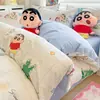 Conjunto de Cuatro Piezas de Algodón Puro Auténtico con Licencia de Crayon Shin-Chan, Nuevo para Primavera/Verano 2026