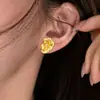 Brincos de Zircônia em Forma de Flor Estilo Francês, Modernos e Simples, para Mulheres, Únicos e Elegantes, com Acabamento de Alto Padrão e Acessórios de Orelha Versáteis