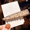Pinza para el pelo de estudiante simple y linda estilo coreano con pedrería, celebridad de Internet, todo para combinar flequillo, pinza bb de una palabra, accesorios refrescantes para la cabeza