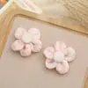 Acessórios de flor de fio de cinco pétalas de malha DIY para flores de sapato Crocs acessórios de flor feitos à mão acessórios de joia DIY flores de tecido