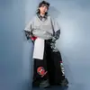 Ropa de Street Dance para Niños Conjunto de Sudadera a Cuadros Estilo Retro Americano Falso de Dos Piezas Estilo Academia Hip Hop Versión Coreana Ropa de Performance