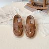 Sapatos Mocassins de Couro para Meninas Estilo Coreano Estilo Britânico 2025 Primavera & Outono Novos Sola Macia Respirável Versátil Sapatos de Couro para Crianças Sapatilhas Versáteis