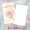 Novo Cartão do Dia da Mulher, Cartão de Cumprimentos para o Dia da Mulher em 8 de Março, Etiqueta de Alto Padrão, Cartão de Mensagem de Bênção para Presente de Floricultura