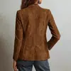 Chaqueta de Mujer Estilo Europeo y Americano Nueva para Otoño 2026 con Cuello de Traje Elegante para el Trabajo