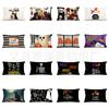 Funda de Almohada para Cintura Nueva Transfronteriza de Halloween Hermanas Sanderson Decoración de Sofá de Sala de Estar Funda de Almohada para Cintura de Lino Venta Directa de Fábrica