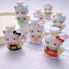 Brinquedo de Comida Desenho Tridimensional Colher Gatinho DIY Cola de Creme Capa de Celular Pingente Cenário de Carro Enfeites Acessórios de Resina