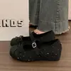 Estilo Francês Salto Escondido Temperamento Mary Jane Sapatos de Uma Sola Femininos 2026 Novo Outono Absolutamente Lindos para Combinar com Saias Estilo Ballet Sapatos Pequenos de Couro