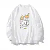 Nueva Camiseta de Manga Larga con Cordón para Primavera y Otoño para Parejas, Sudadera de Seda de Leche para Hombres y Mujeres, Comercio Exterior Transfronterizo