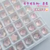 Decorações 3D para Unhas Mocha Dopamina Fundo Plano Pequena Lua Estrela Borboleta Pedras de Strass para Unhas Mocha Decorações para Ponta dos Dedos