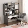 Escritorio para estudio en casa de estudiante, escritorio infantil con combinación de estantería, juego de escritorio y silla integrados, escritorio de escritura infantil simple para dormitorio