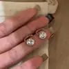 Pendientes de Circonita Irregulares Super Brillantes de Nuevo Estilo para Mujer, Diseño Sencillo de Nicho, Versátiles para el Viaje Diario, Pendientes y Accesorios para Orejas para Mujer